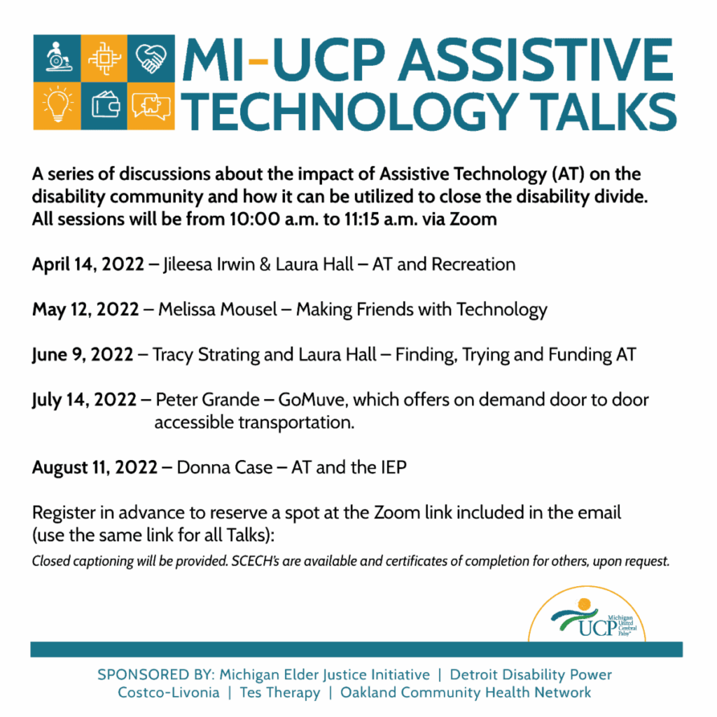 MIUCP AT Talks AT and the IEP Autism Alliance of Michigan