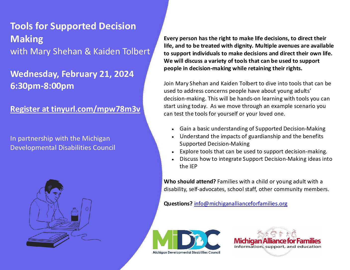 Tools for Supported Decision Making Autism Alliance of Michigan