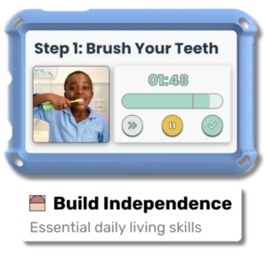 goally tablet helps kids with autism to build independence. 