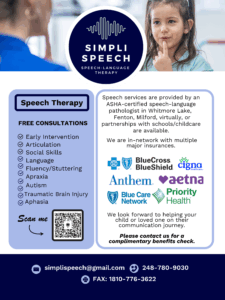 Simpli Speech Kids Flyer